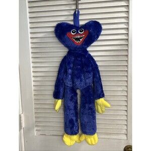 Poppy's Playtime Huggy Wuggy Plush Large Backpack Poppy 24" Kids Blue Bag